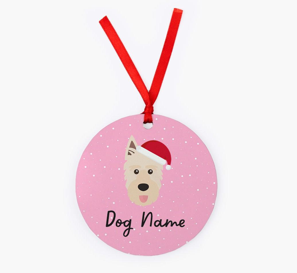 Snow: Personalized {breedFullName} Christmas Decoration