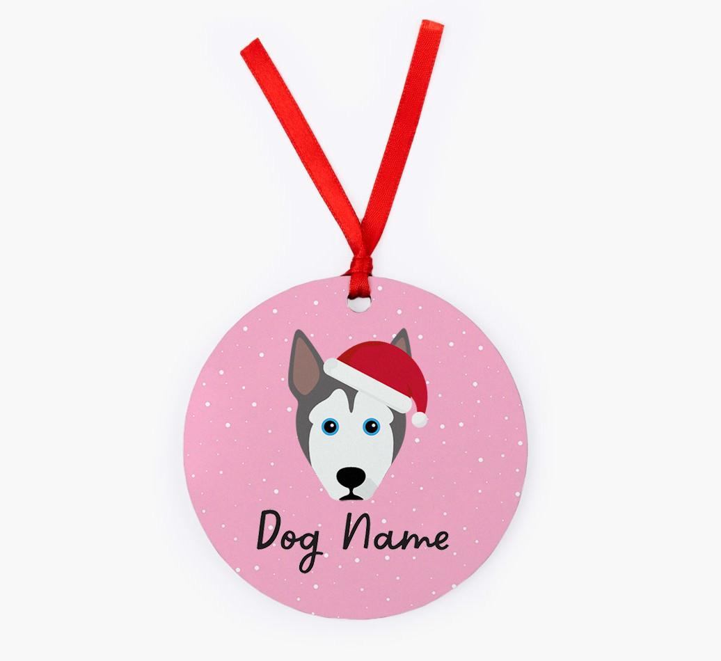 Snow: Personalized {breedFullName} Christmas Decoration