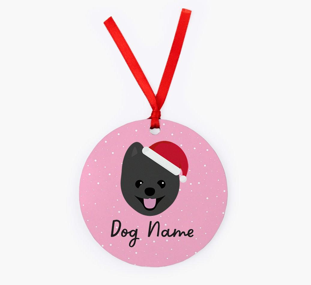 Snow: Personalized {breedFullName} Christmas Decoration