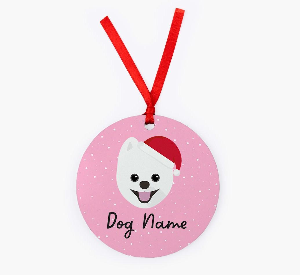 Snow: Personalized {breedFullName} Christmas Decoration
