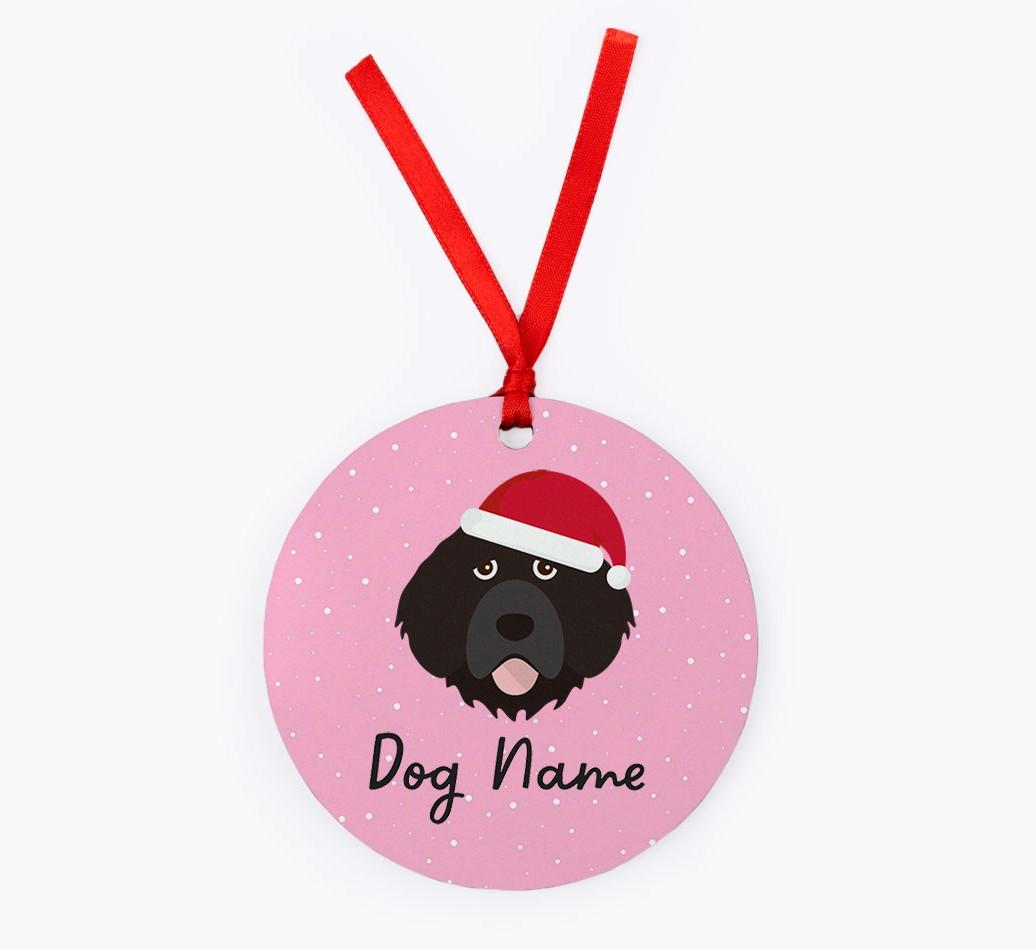 Snow: Personalized {breedFullName} Christmas Decoration