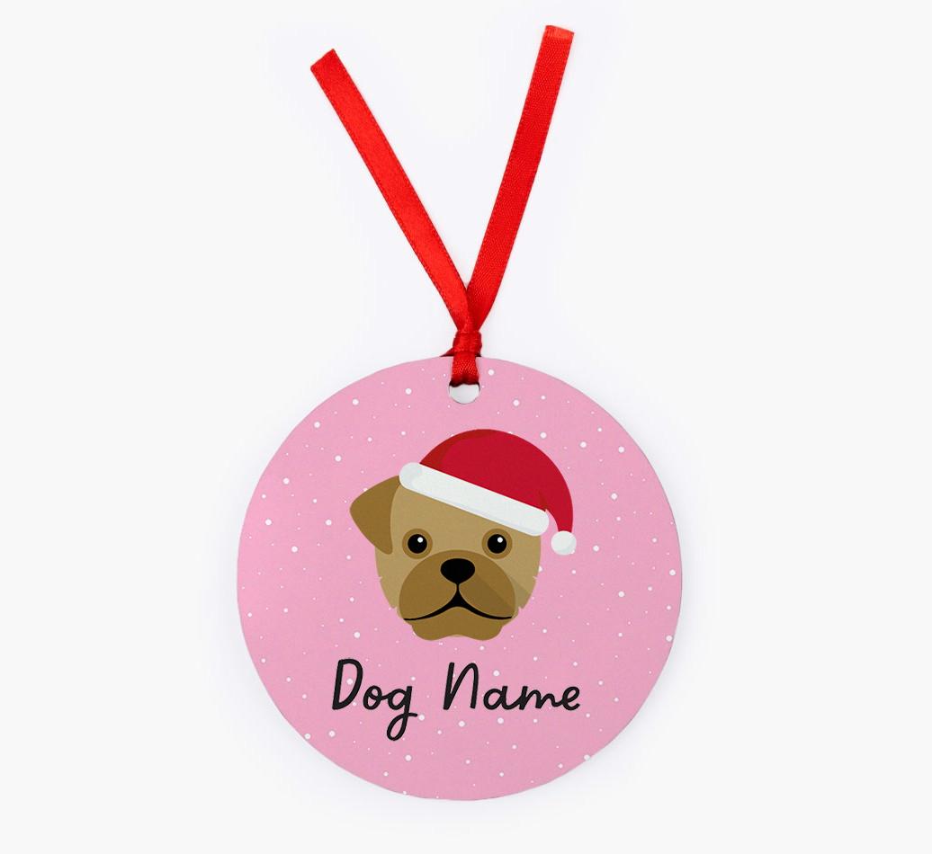 Snow: Personalized {breedFullName} Christmas Decoration