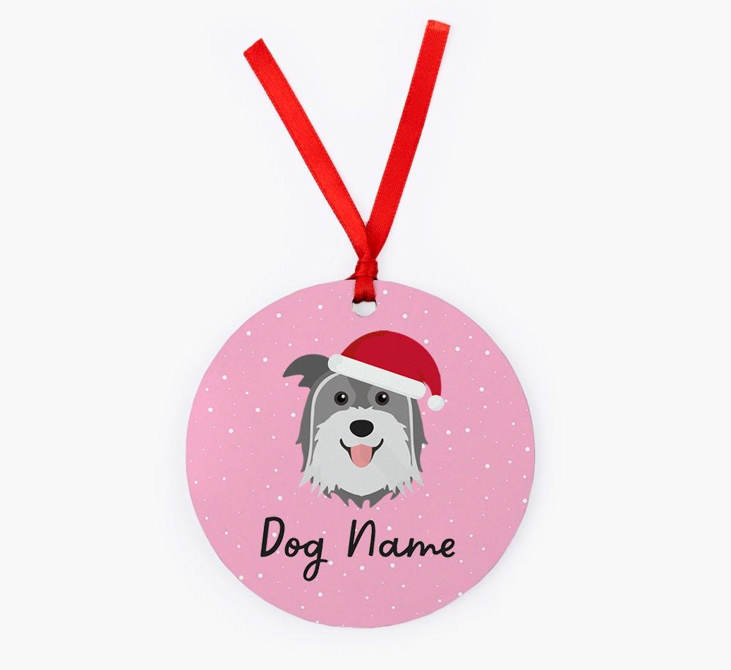Snow: Personalized {breedFullName} Christmas Decoration