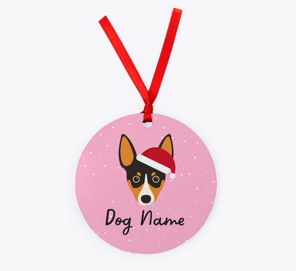 Snow: Personalized {breedFullName} Christmas Decoration