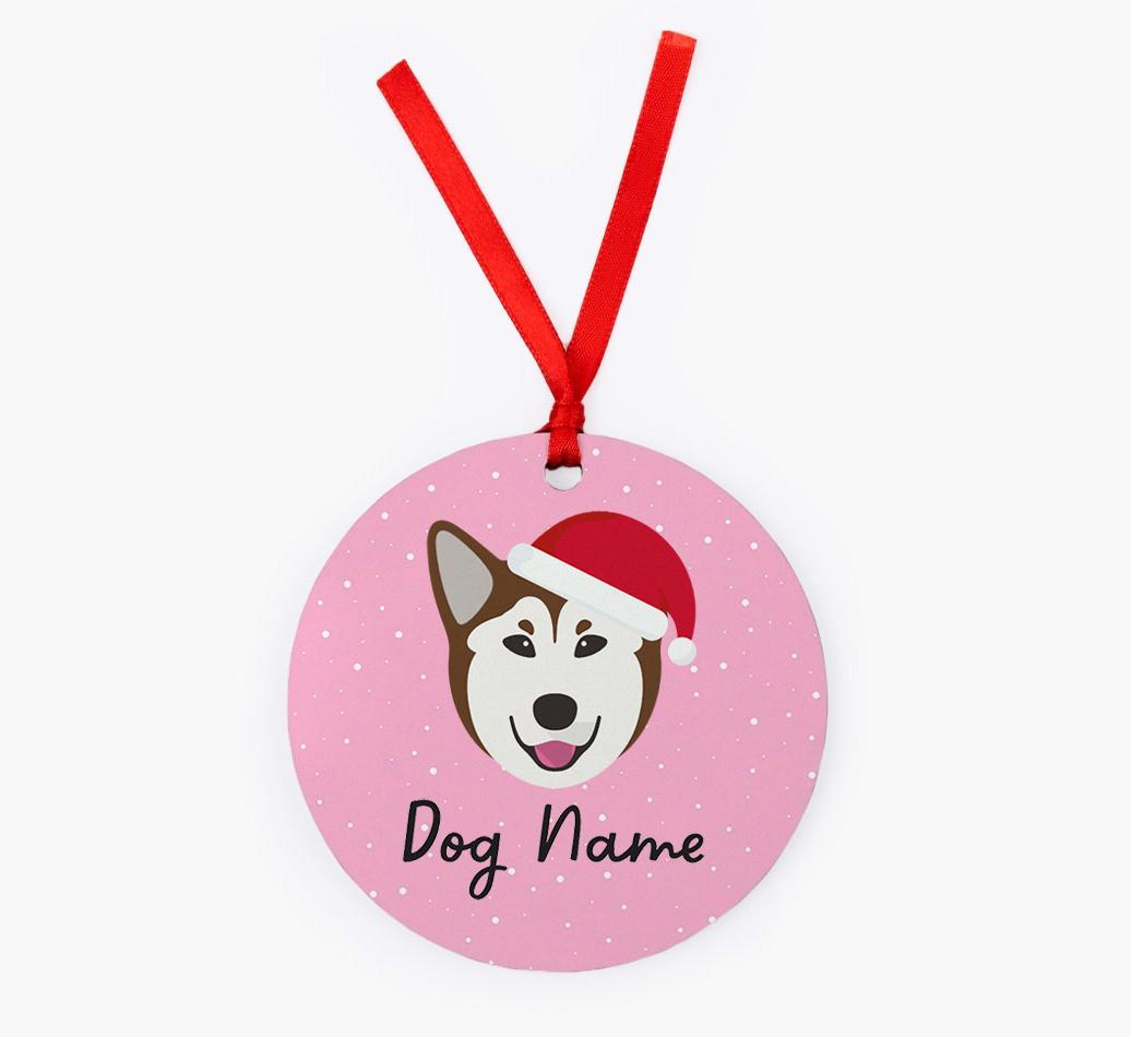 Snow: Personalized {breedFullName} Christmas Decoration