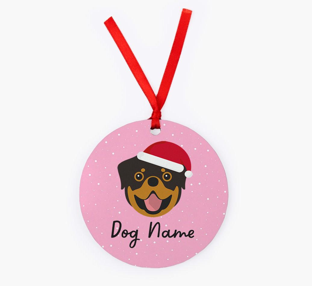 Snow: Personalized {breedFullName} Christmas Decoration