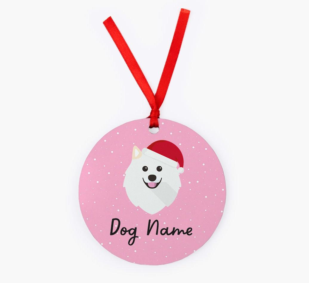Snow: Personalized {breedFullName} Christmas Decoration