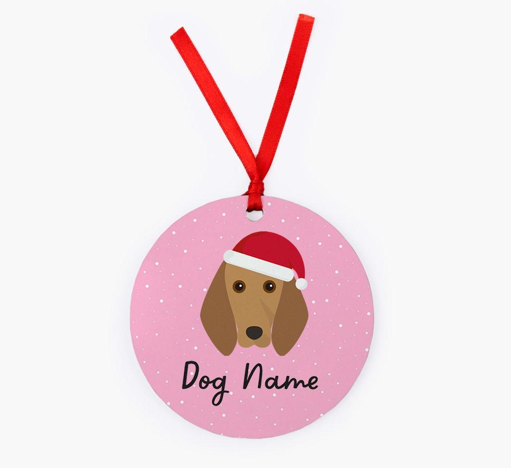 Snow: Personalized {breedFullName} Christmas Decoration