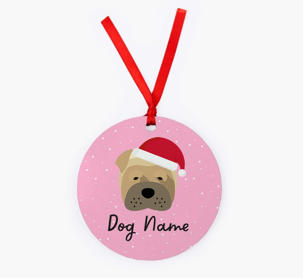 Snow: Personalized {breedFullName} Christmas Decoration