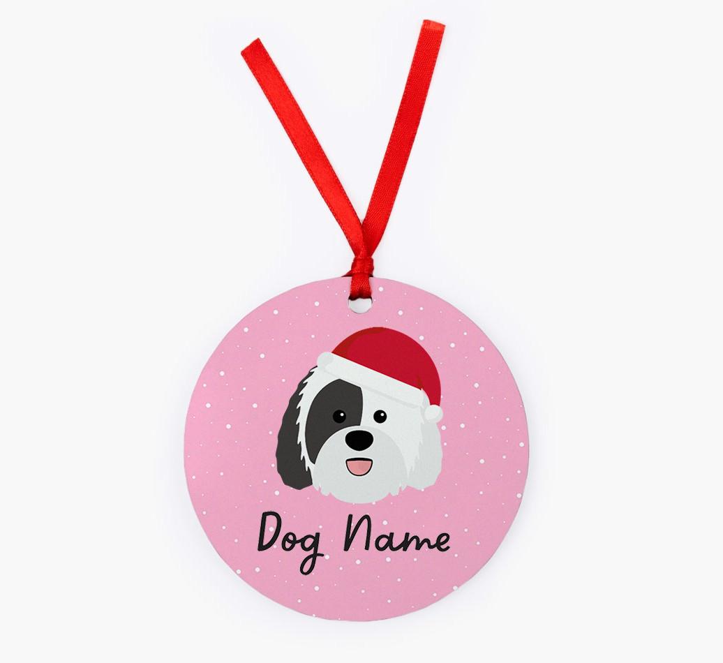 Snow: Personalized {breedFullName} Christmas Decoration