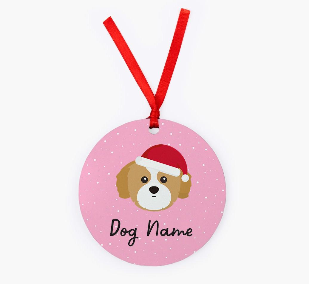 Snow: Personalized {breedFullName} Christmas Decoration