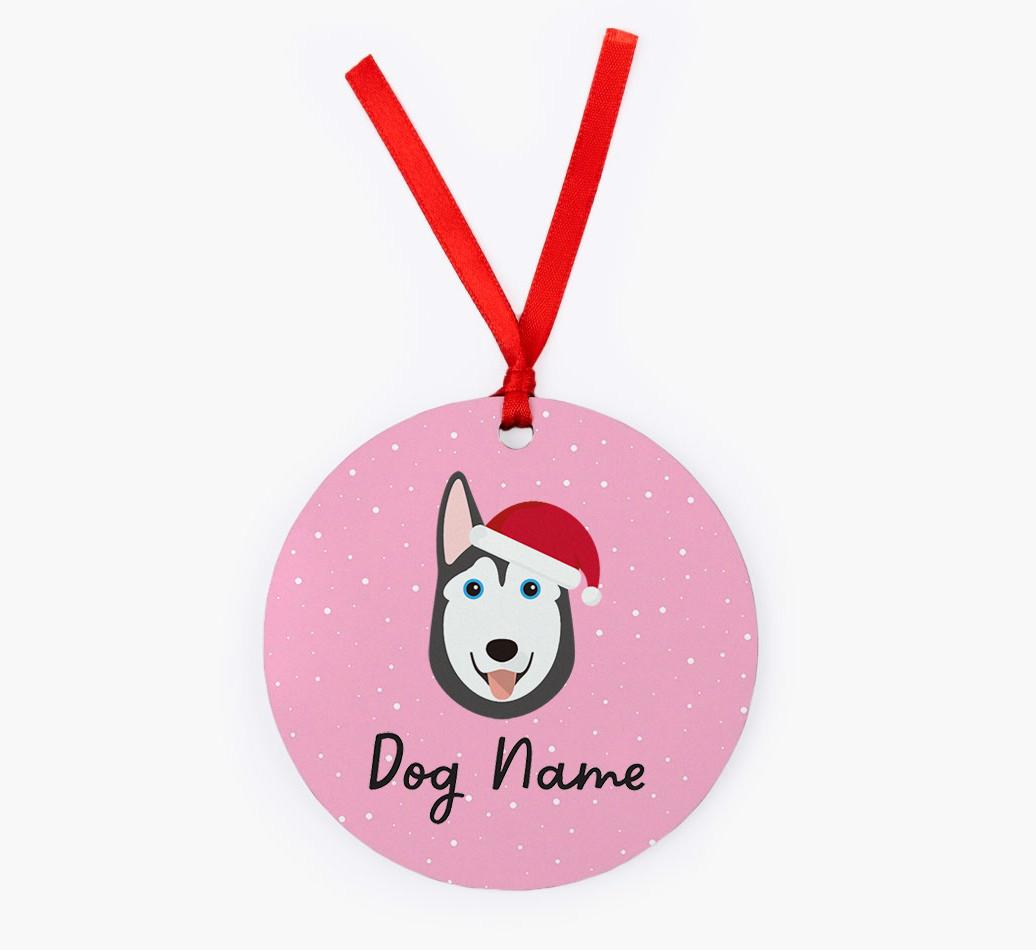 Snow: Personalized {breedFullName} Christmas Decoration