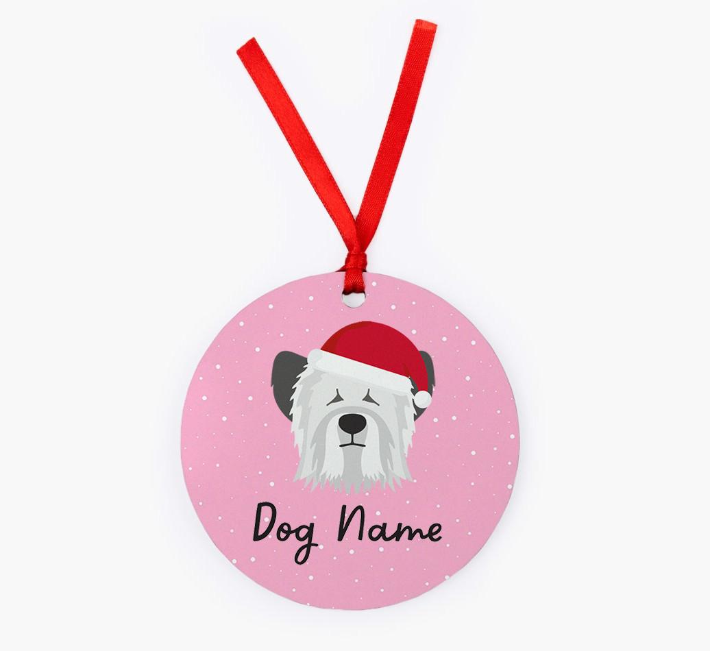Snow: Personalized {breedFullName} Christmas Decoration