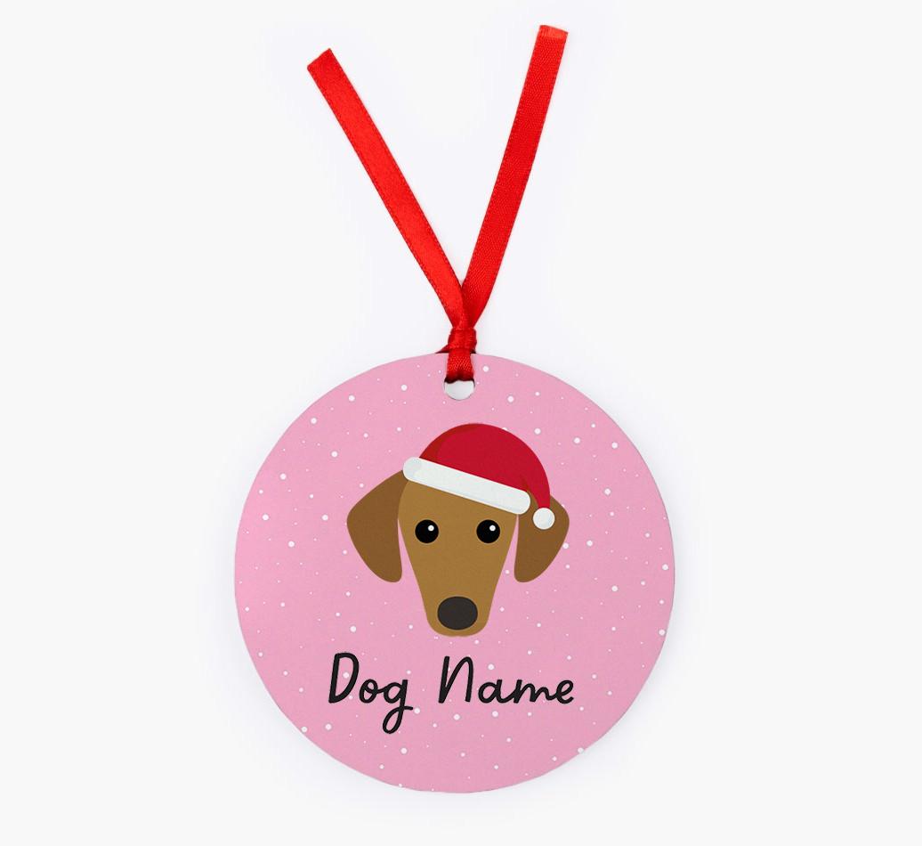 Snow: Personalized {breedFullName} Christmas Decoration