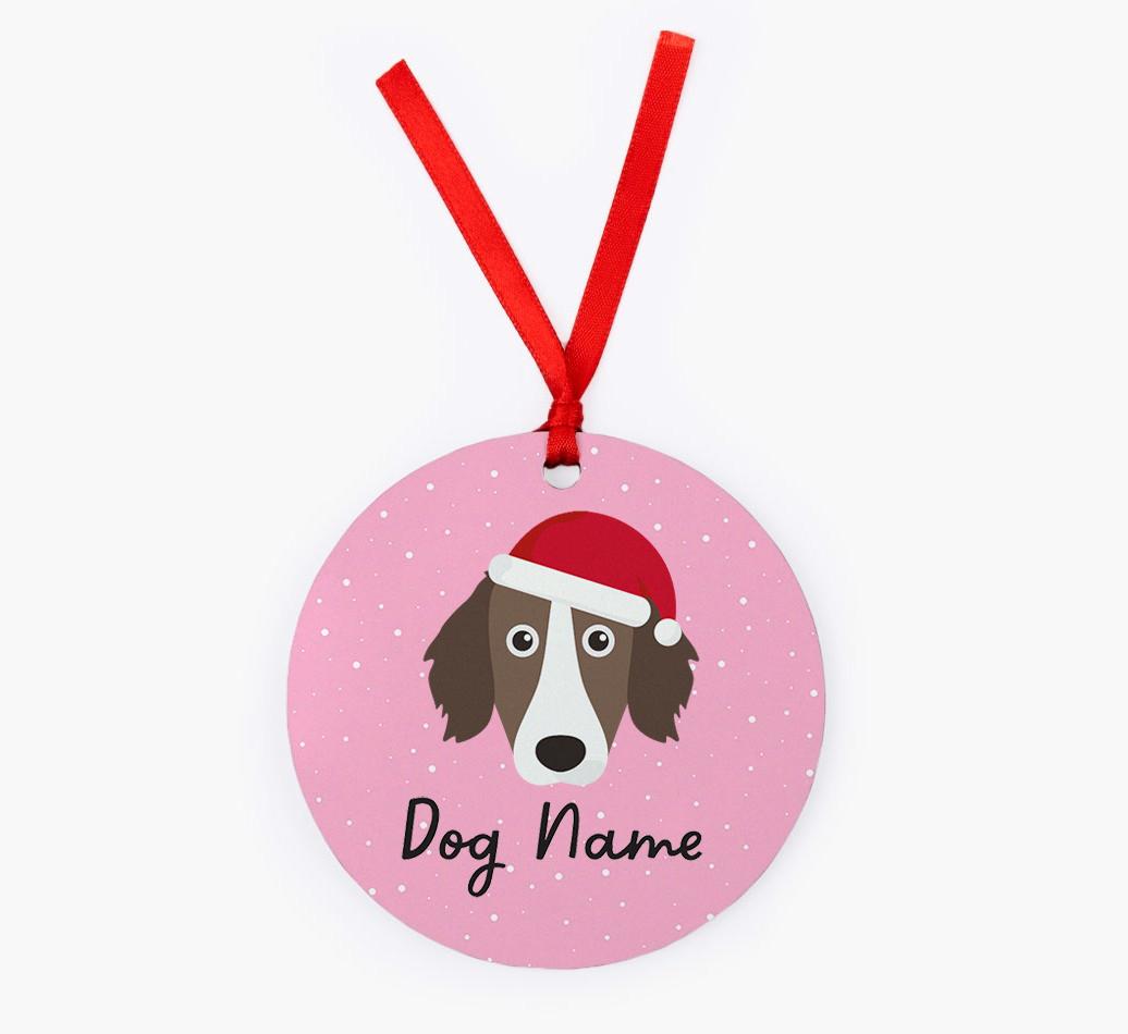 Snow: Personalized {breedFullName} Christmas Decoration