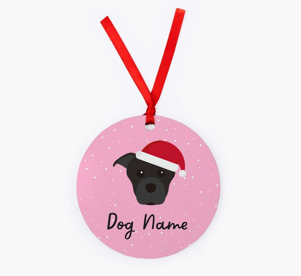 Snow: Personalized {breedFullName} Christmas Decoration