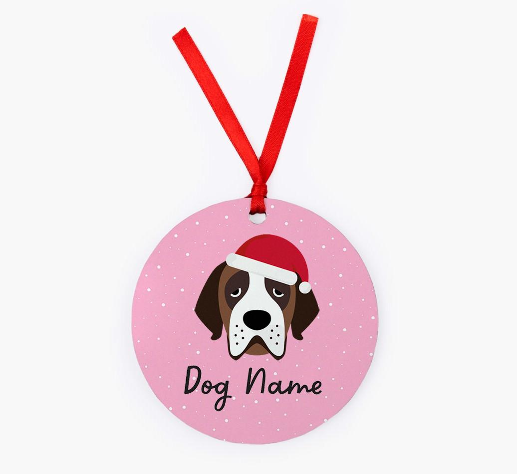 Snow: Personalized {breedFullName} Christmas Decoration