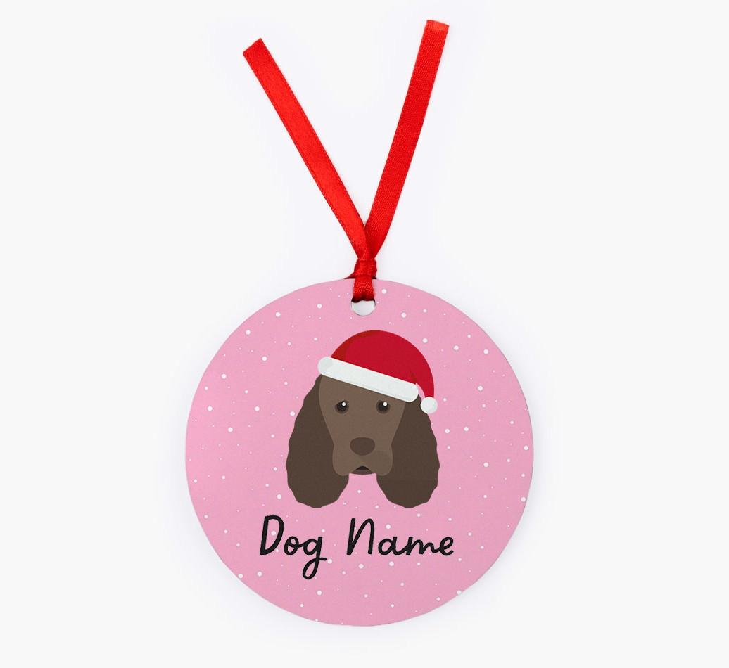 Snow: Personalized {breedFullName} Christmas Decoration
