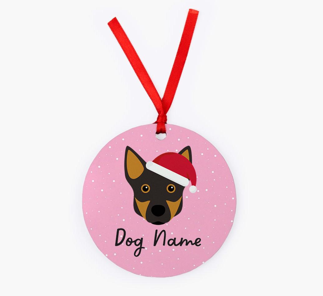 Snow: Personalized {breedFullName} Christmas Decoration