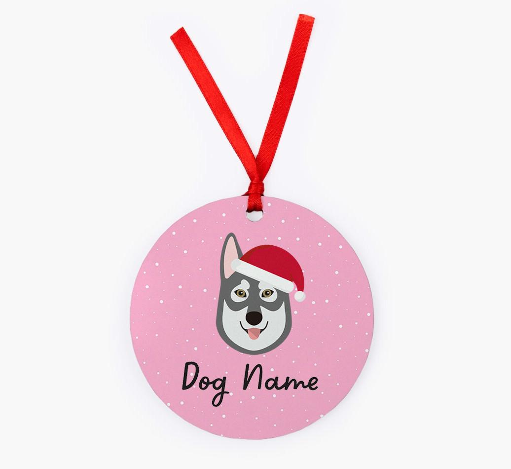 Snow: Personalized {breedFullName} Christmas Decoration