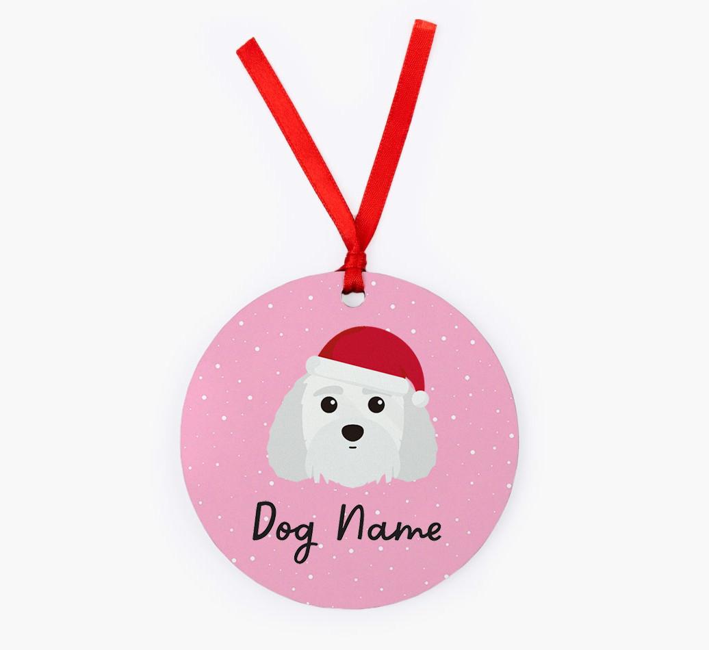 Snow: Personalized {breedFullName} Christmas Decoration
