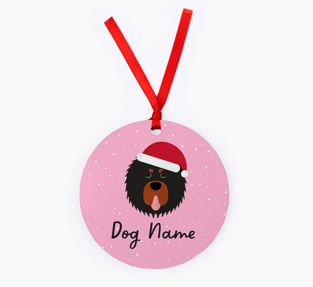 Snow: Personalized {breedFullName} Christmas Decoration