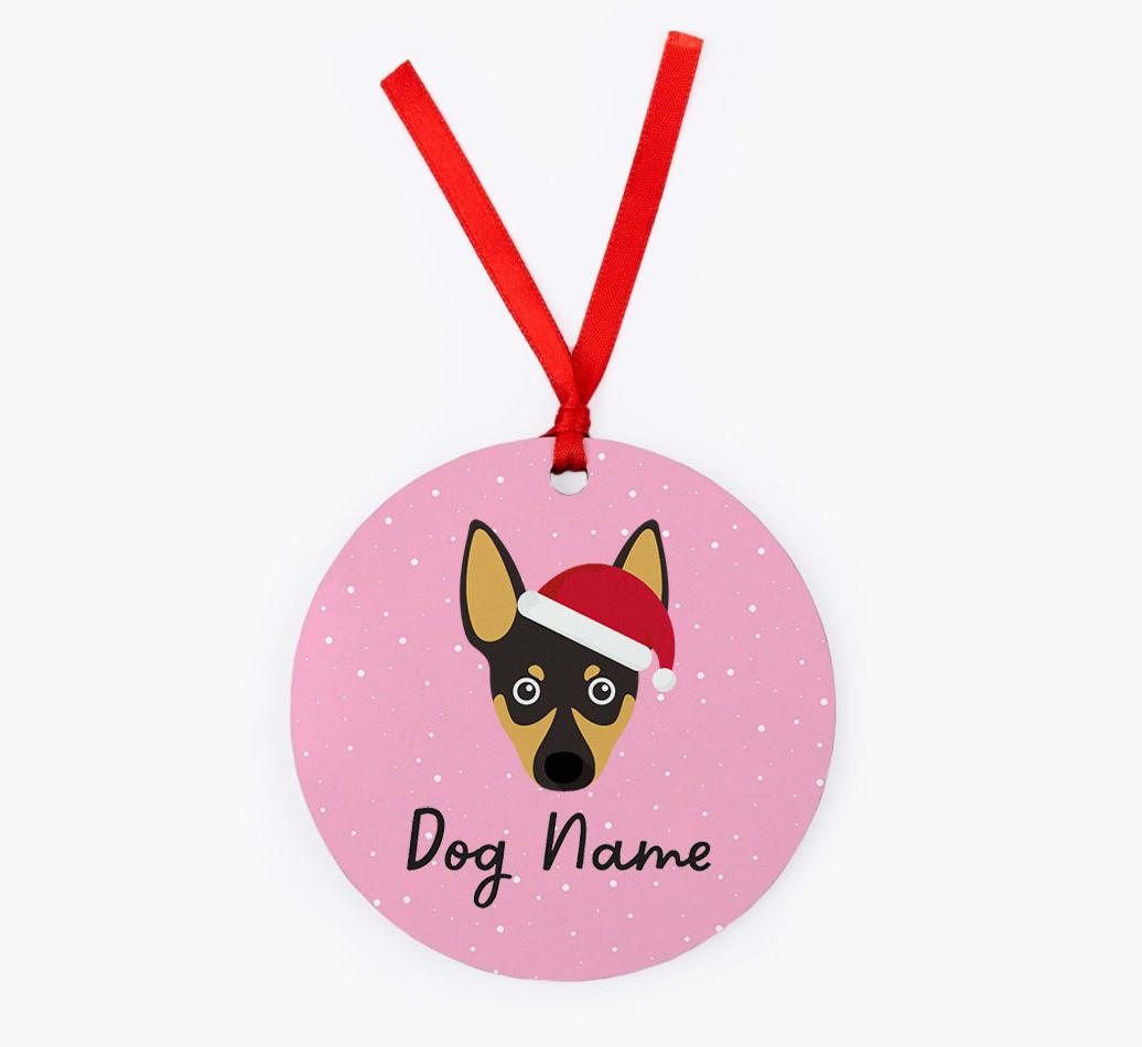 Snow: Personalized {breedFullName} Christmas Decoration