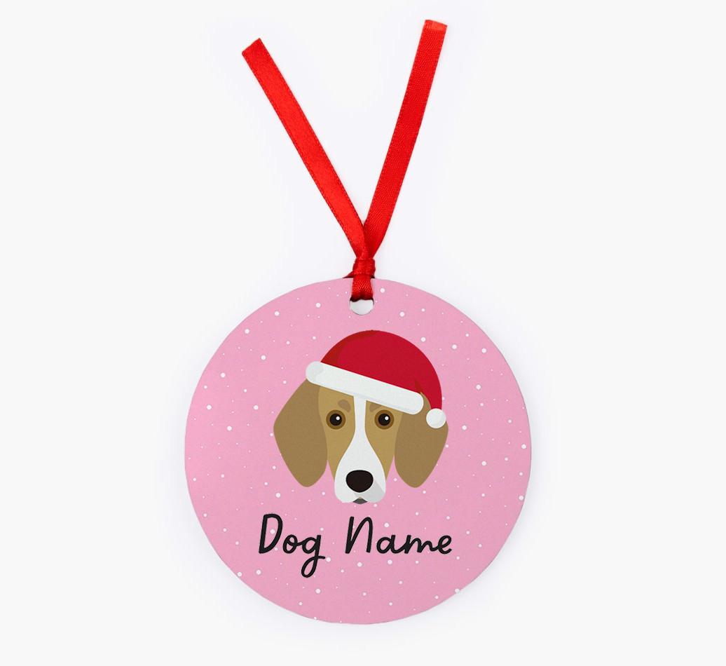 Snow: Personalized {breedFullName} Christmas Decoration