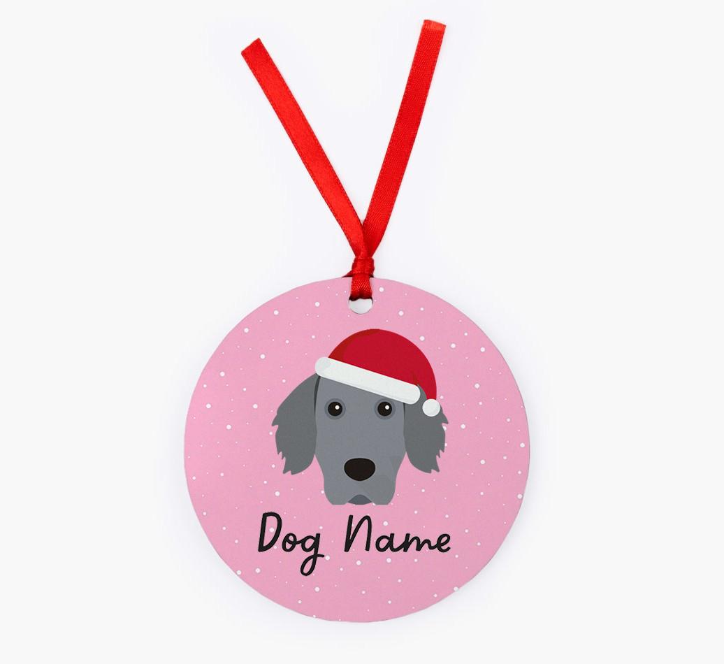 Snow: Personalized {breedFullName} Christmas Decoration