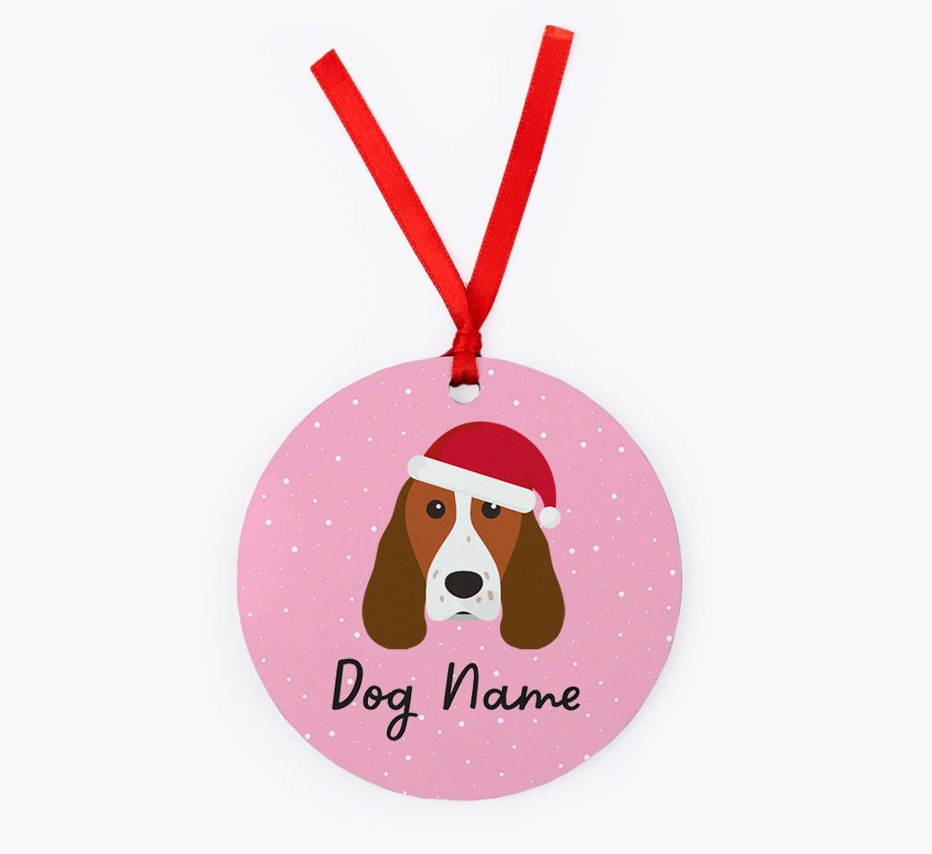 Snow: Personalized {breedFullName} Christmas Decoration