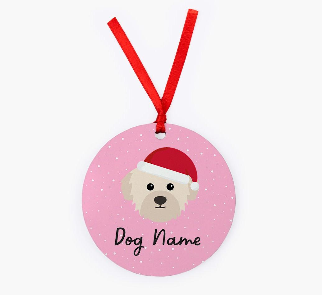 Snow: Personalized {breedFullName} Christmas Decoration