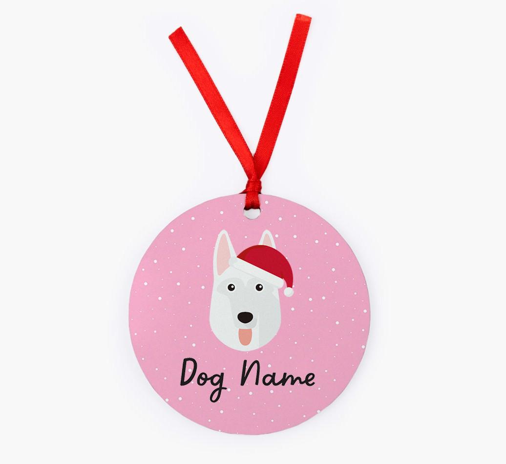 Snow: Personalized {breedFullName} Christmas Decoration