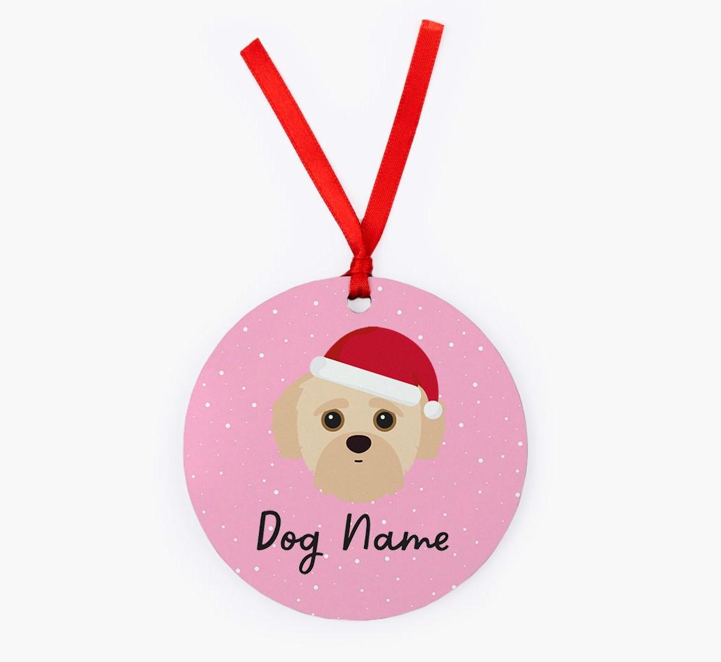 Snow: Personalized {breedFullName} Christmas Decoration