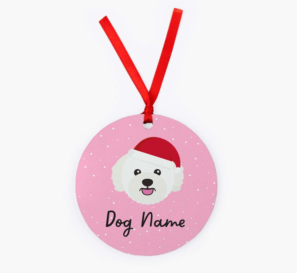 Snow: Personalized {breedFullName} Christmas Decoration