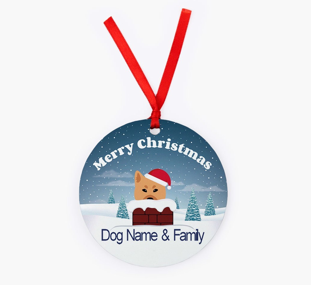 Chimney: Personalized {breedFullName} Christmas Decoration
