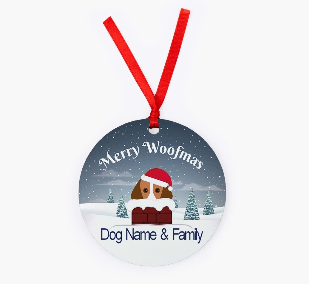 Chimney: Personalized {breedFullName} Christmas Decoration