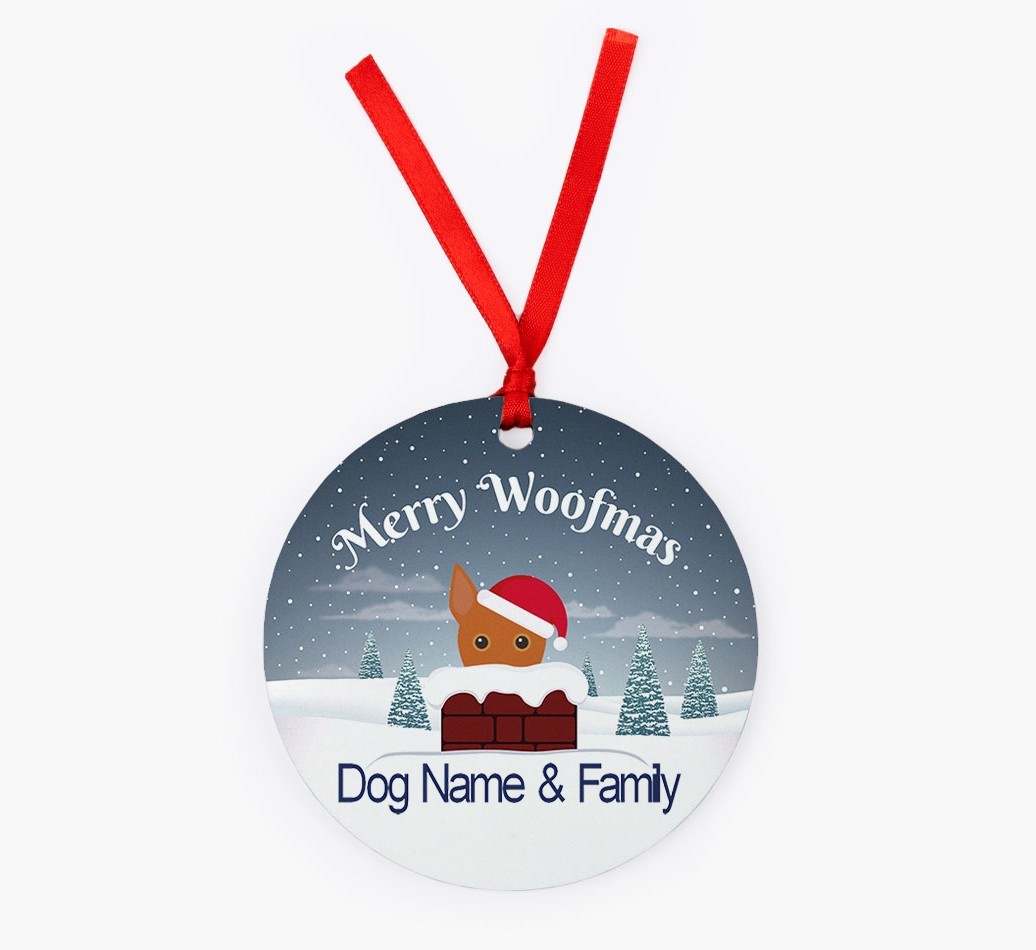 Chimney: Personalized {breedFullName} Christmas Decoration