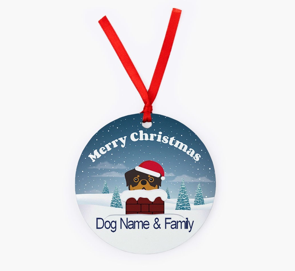 Chimney: Personalized {breedFullName} Christmas Decoration