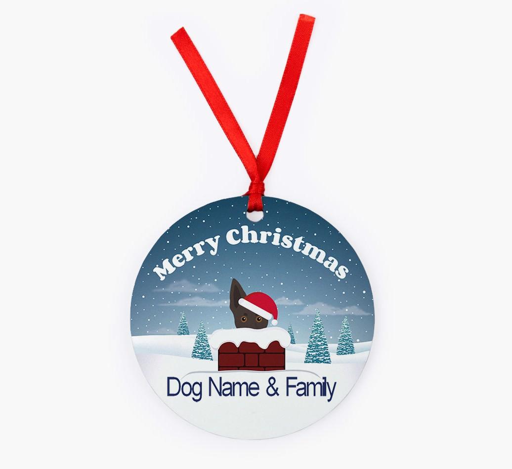 Chimney: Personalized {breedFullName} Christmas Decoration