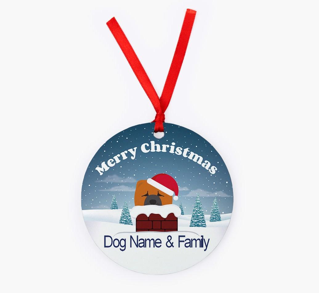 Chimney: Personalized {breedFullName} Christmas Decoration