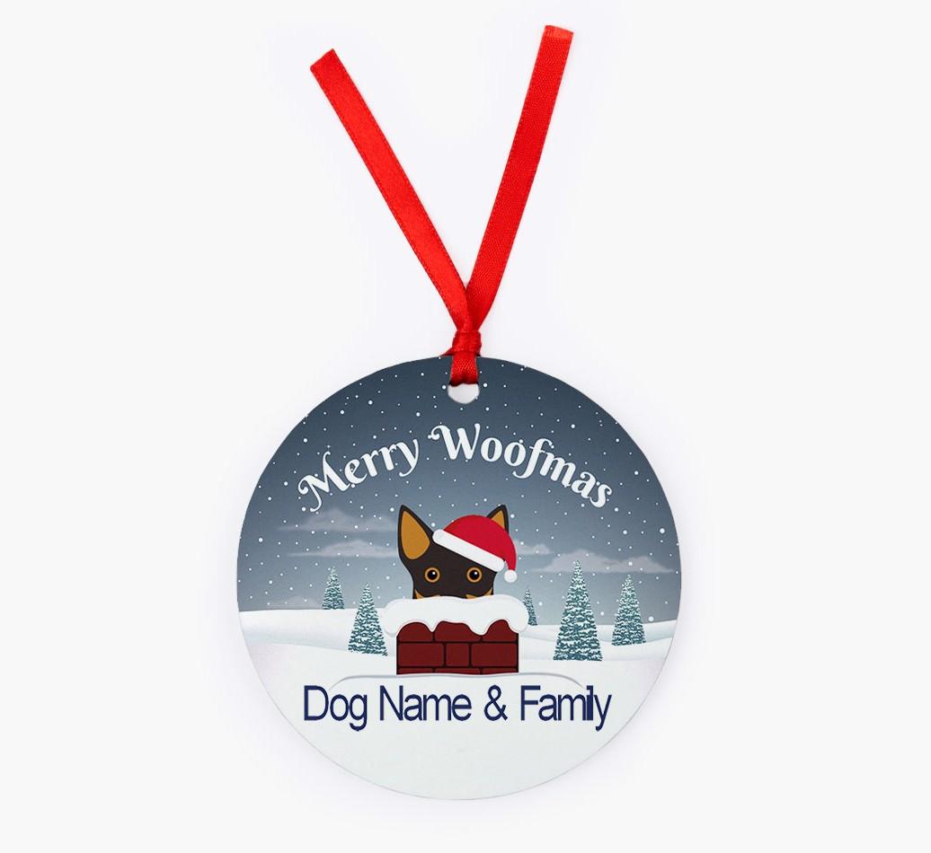 Chimney: Personalized {breedFullName} Christmas Decoration