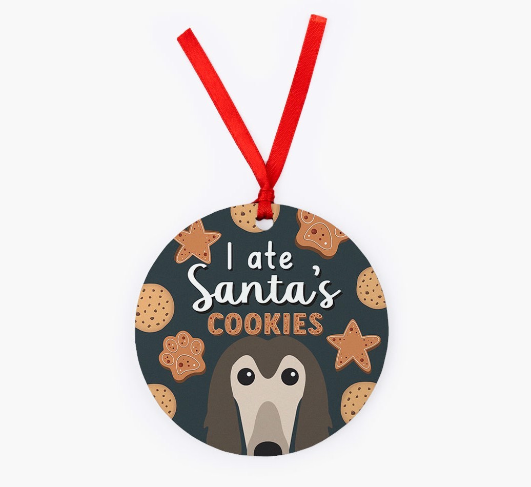 I Ate Santa's Cookies: Personalized {breedFullName} Christmas Decoration