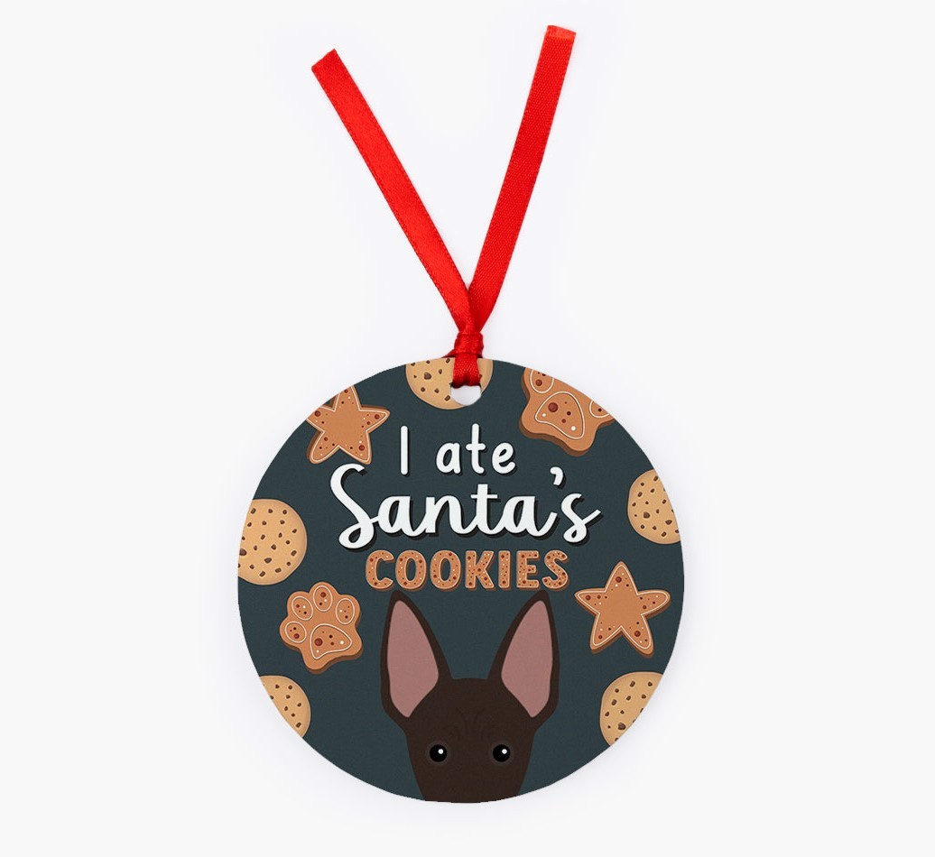 I Ate Santa's Cookies: Personalised {breedFullName} Christmas Decoration