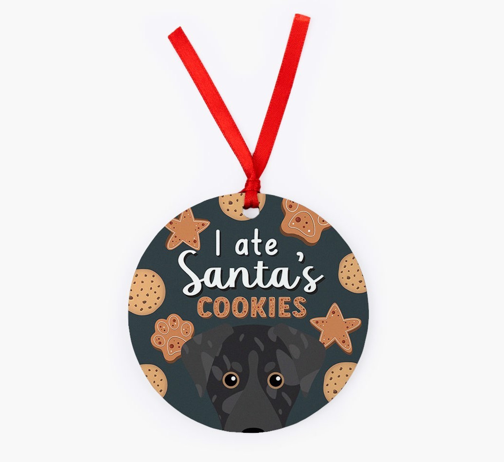 I Ate Santa's Cookies: Personalized {breedFullName} Christmas Decoration