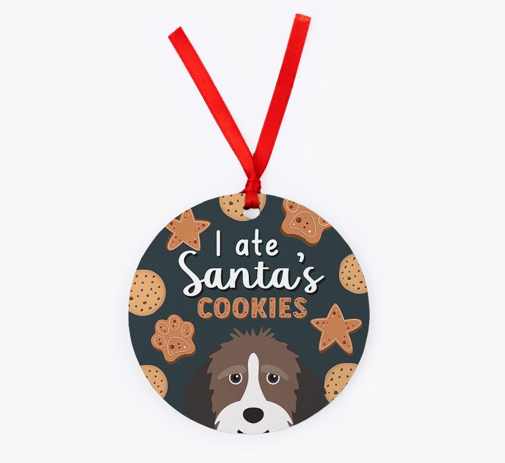I Ate Santa's Cookies: Personalized {breedFullName} Christmas Decoration