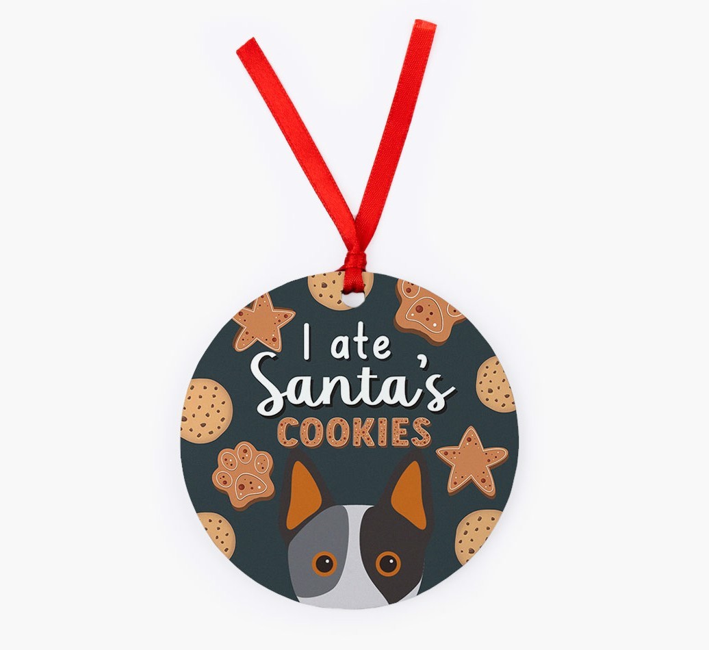 I Ate Santa's Cookies: Personalized {breedFullName} Christmas Decoration