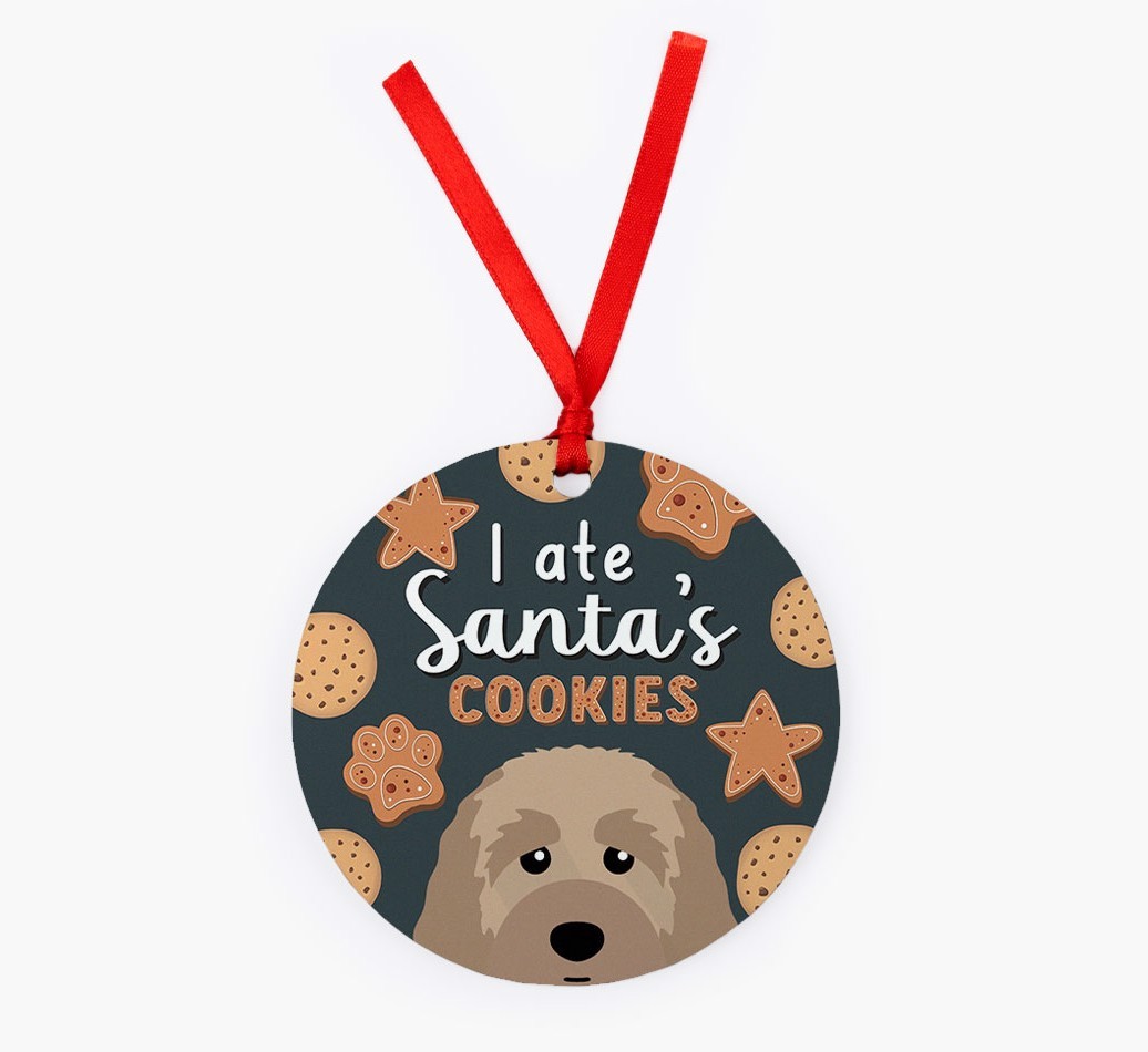 I Ate Santa's Cookies: Personalized {breedFullName} Christmas Decoration
