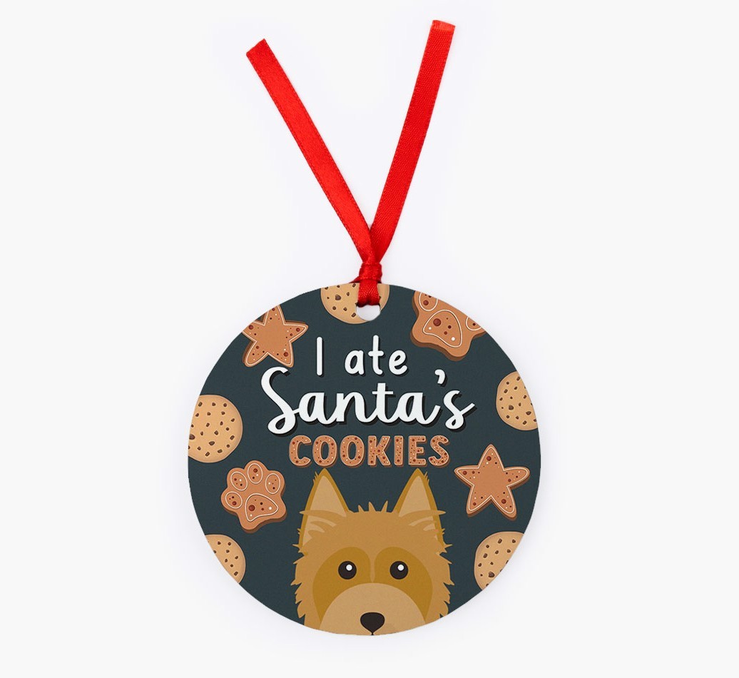 I Ate Santa's Cookies: Personalized {breedFullName} Christmas Decoration