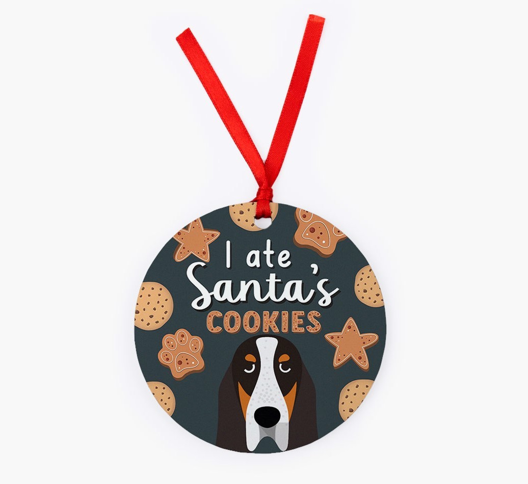 I Ate Santa's Cookies: Personalized {breedFullName} Christmas Decoration