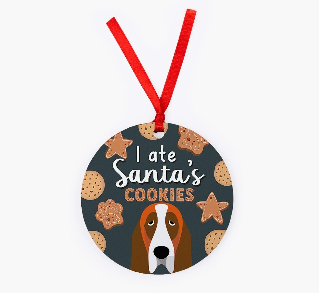 I Ate Santa's Cookies: Personalised {breedFullName} Christmas Decoration